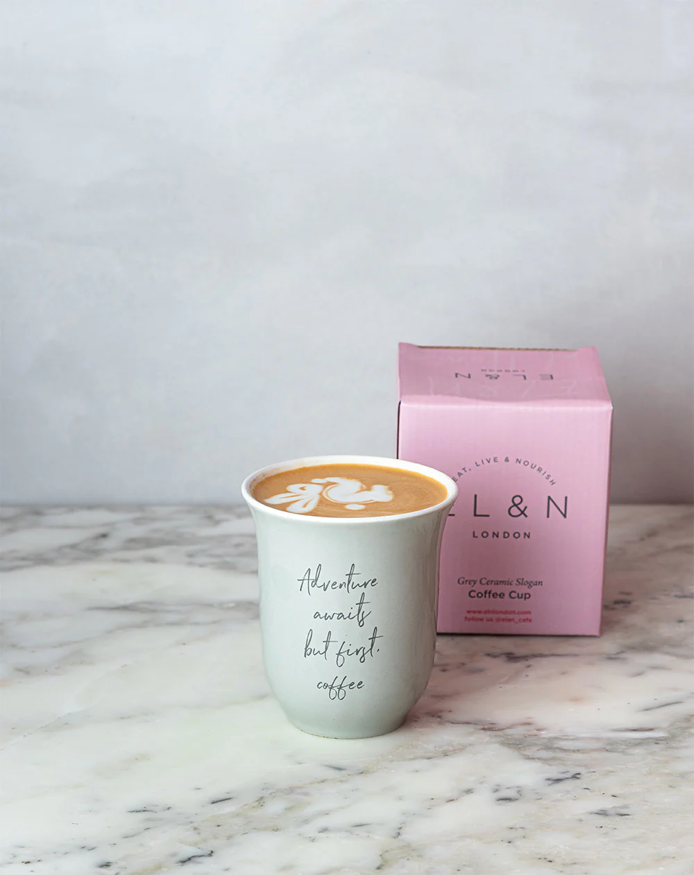 Grey Slogan Ceramic Cup - Image 3