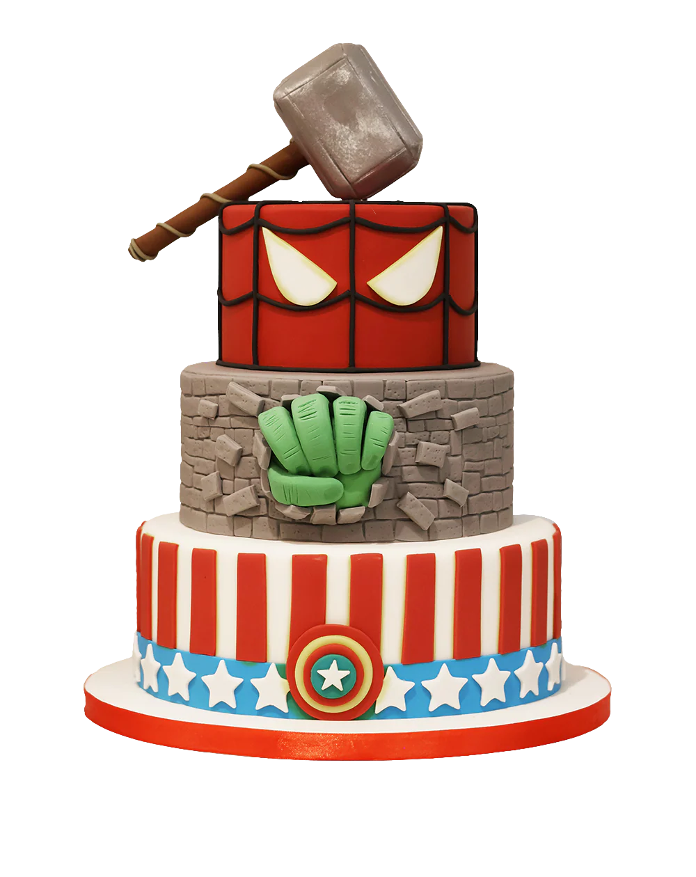 Marvel Smash Cake